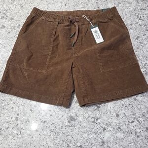 Alpine Design Mad Hike Cord Roasted Coffee Shorts Men’s Large Corduroy 7" Inseam